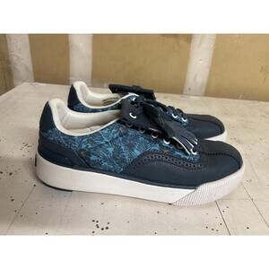 REEF Men's Golf Shoes One of a Kind Navy w/ Blue Hawaiian Size 9 Brand New